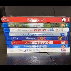 Lot of 8 Disney Blu-ray movies